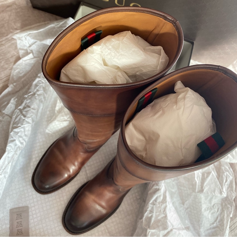 Gucci Riding Boots 37.5 - Picture 11 of 17